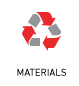 Icon for recycling materials