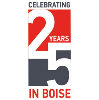 Celebrating 25 in Boise Logo